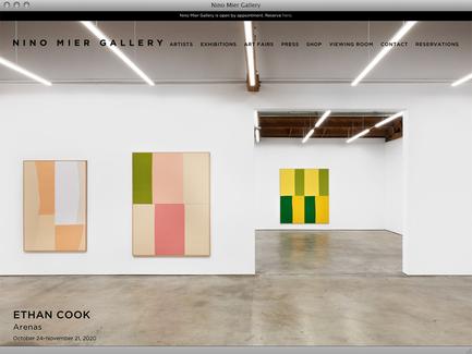 Nino Mier Gallery - News - exhibit-E | Website Design for the Art World