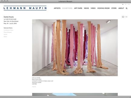 Lehmann Maupin - News - exhibit-E | Website Design for the Art World