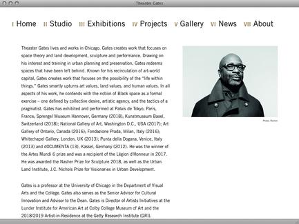 Theaster Gates - News - exhibit-E | Website Design for the Art World