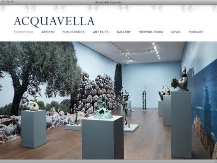 Acquavella Galleries - News - exhibit-E | Website Design for the Art World