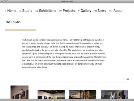 Theaster Gates - News - exhibit-E | Website Design for the Art World