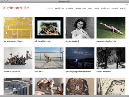 Kurimanzutto - News - exhibit-E | Website Design for the Art World