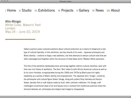 Theaster Gates - News - exhibit-E | Website Design for the Art World