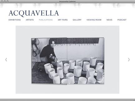 Acquavella Galleries - News - exhibit-E | Website Design for the Art World