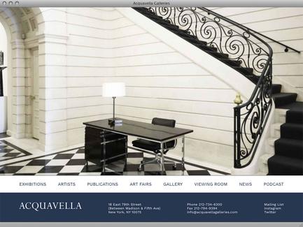 Acquavella Galleries - News - exhibit-E | Website Design for the Art World