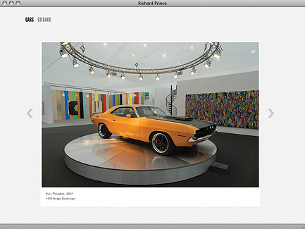 Richard Prince - Case Studies - exhibit-E | Website Design for the Art World